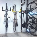Bike Room Solutions bike brackets allow bikes to be spaced just one foot apart. 