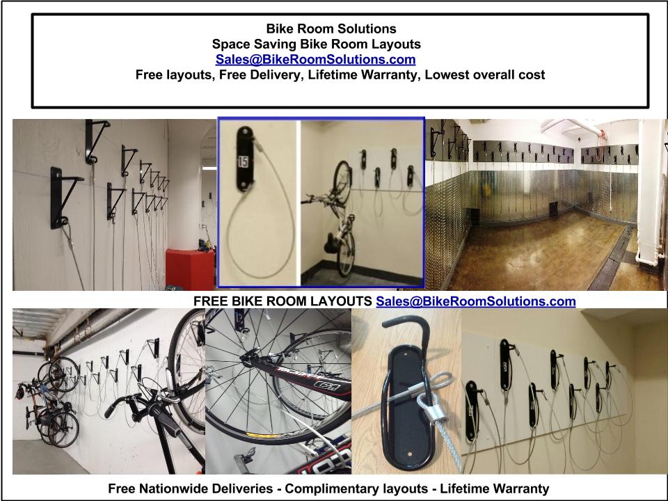 Bike Room Solutions. Need assistance with a bike room layout. Fill out our bike room layout form and we will provide a complimentary bike room layout based on your specific needs. 
