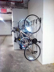 #42488 bike brackets maximize space. 